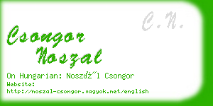 csongor noszal business card